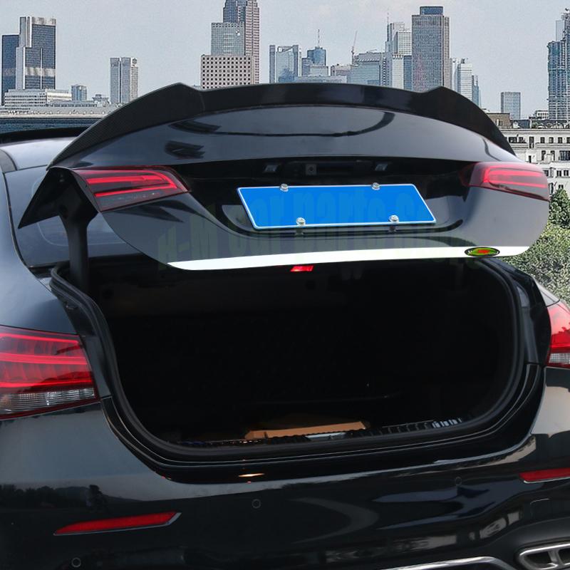 Dla Mercedes Benz A A180L 200L 220L -20 górna tylna klapa bagażnika tylna nakładka na drzwi pasek pokrywa tapicerka Fit Auto