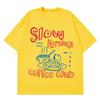 Slow Mornings Graphic TShirts Trendy Coffee Club TShirt Retro Coffee And Croissant T Shirt Breakfast Club Cotton Casual Tees