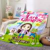 Custom Name Pink Hair Warrior Blanket for Couch & Bed, Plush Cozy Fuzzy Blanket Super Soft & Warm Blankets for Fall and Winter. 0908173