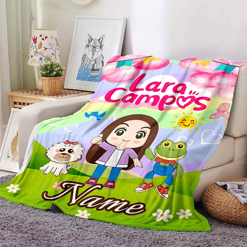 Custom Name Pink Hair Warrior Blanket for Couch & Bed, Plush Cozy Fuzzy Blanket Super Soft & Warm Blankets for Fall and Winter. 0908173