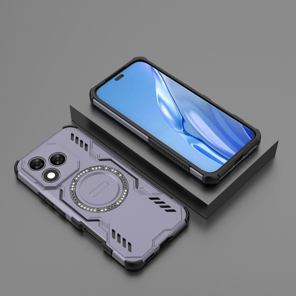 Pro Honor 400 Lite 5G Magnetický kryt Butterfly Armor Dutý Odvod tepla PC + TPU Kryt na telefon