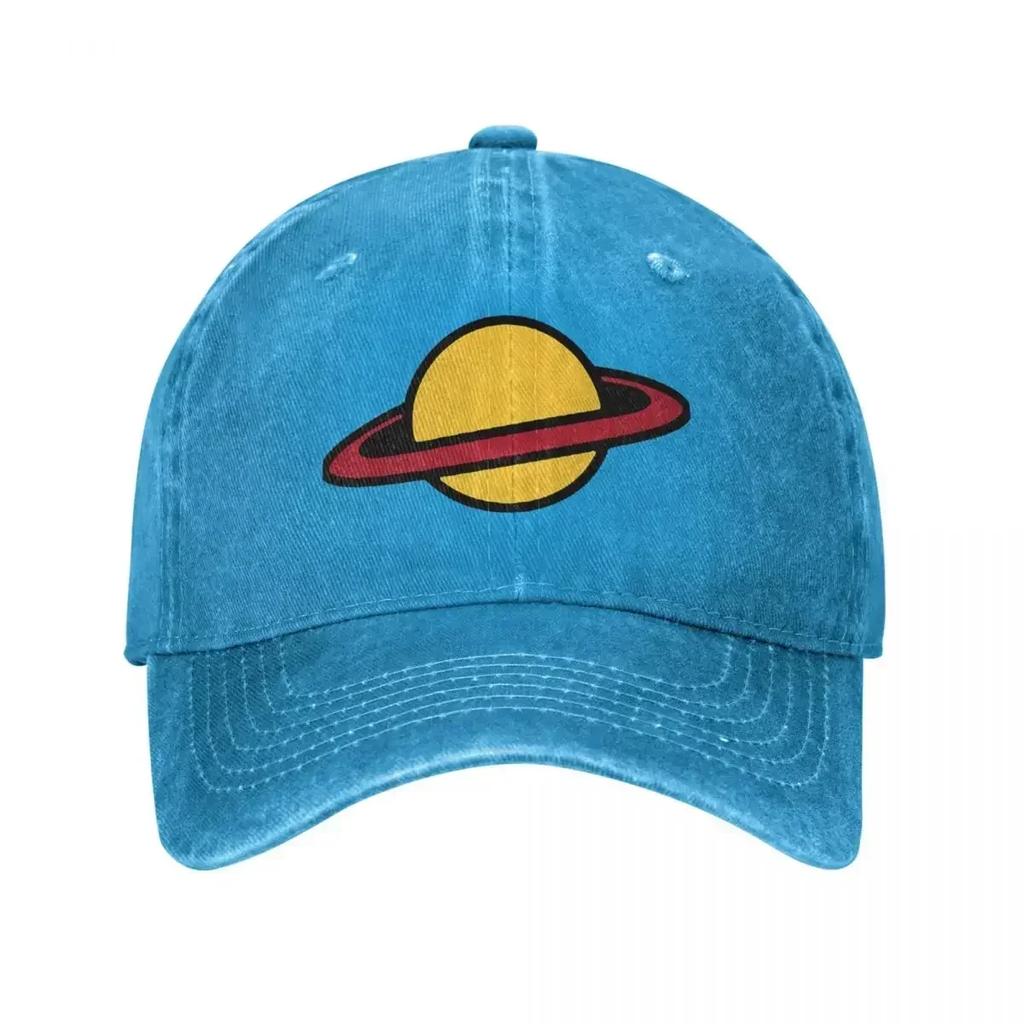 Chuckie Saturn Space Baseball Cap Vintage Distressed Washed Headwear for Unisex Women Outdoor Workouts Hats Cap