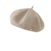 Women's New Autumn and Winter Big Head Circumference Showing Small Simple Beret British Retro Octagonal Painter Hat Trend