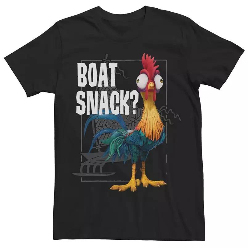 S Moana Hei Hei Boat Snack Black Tshirt S