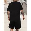 European Size Men'S Lightweight Breathable T-Shirt – Quick-Dry Regular Fit Casual Everyday and Formal, Gym, Travel, Beach–Machine Washable Black Shirt