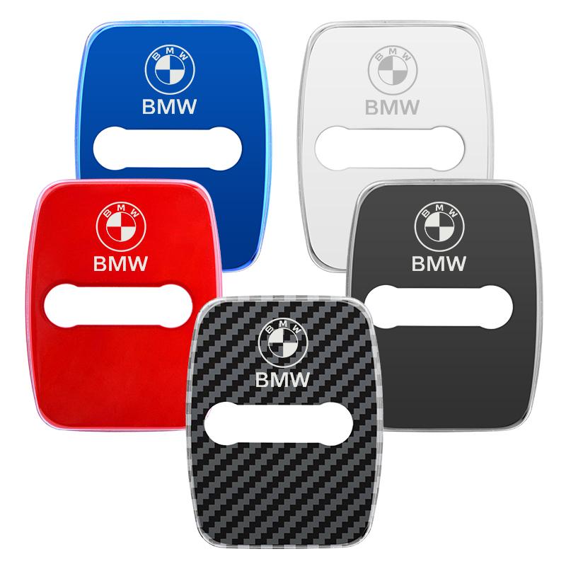 4PCS Car Door Lock Cover Stainless Steel Protective Cover Accessories for BMW E90 E60 E71 F30