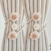 Punch-free Flower Curtain Tie Easy to Install Curtain Straps Curtain Tieback  Living Room