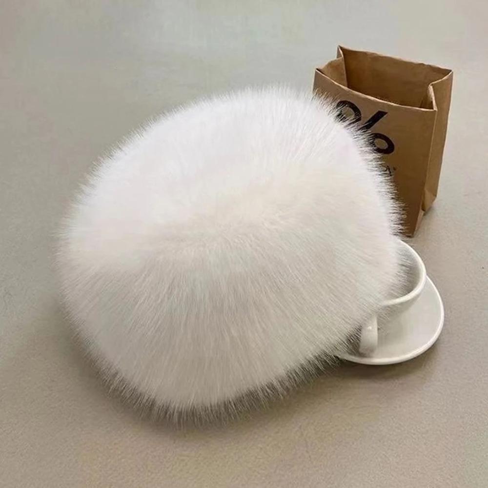 Warm Panama Cap Windproof Plush Fisherman Hat New Mongolian Cap  Women
