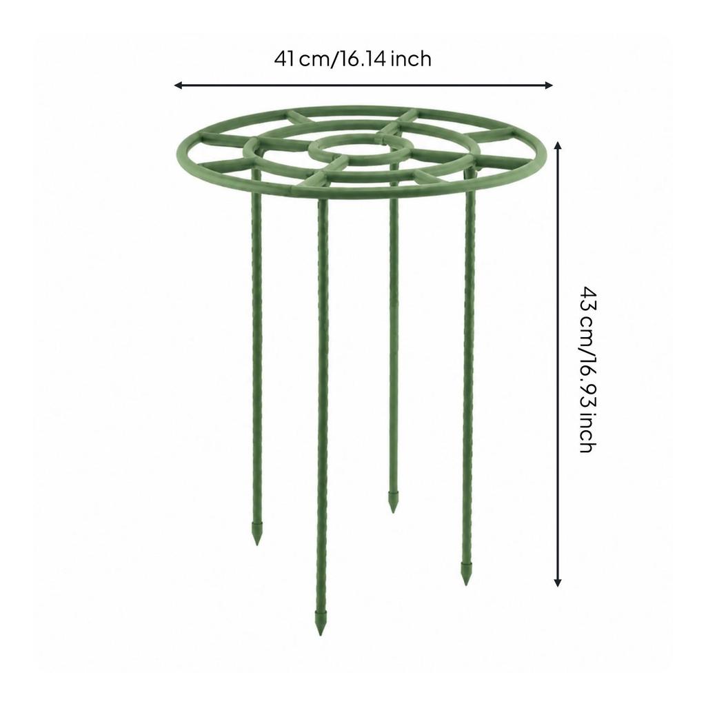 2 Pieces Coated Plant Trellis Rust-Resistant Iron Support with Pointed
