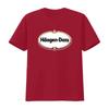 Häagen Dazs Ice Cream Logo Print T Shirt Stylish and Unique Design for Lovers Vintage Washed Homme Graphic Designer Clothes