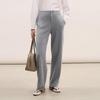 LESS Women's 100% Wool Straight-Leg Casual Trousers