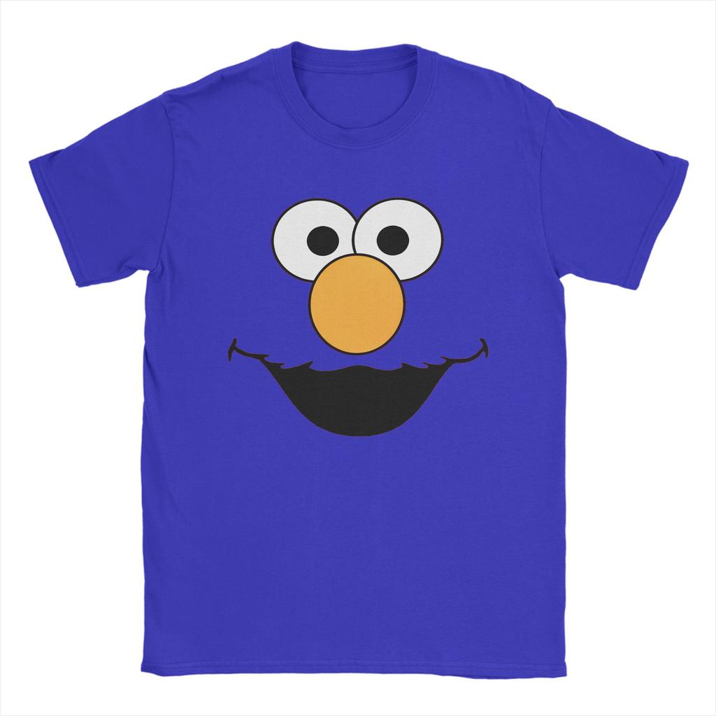 Sesames Streets Elmo T Shirt Unisex Womens Cotton Humor TShirts Round Collar Oscar Tees Short Sleeve Clothing 4XL 5XL