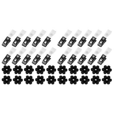 20 Pieces Flag Clips for Indoor and Outdoor Plums Blossom Stoppers Outdoor Flag Accessories Garden Decoration Supplies