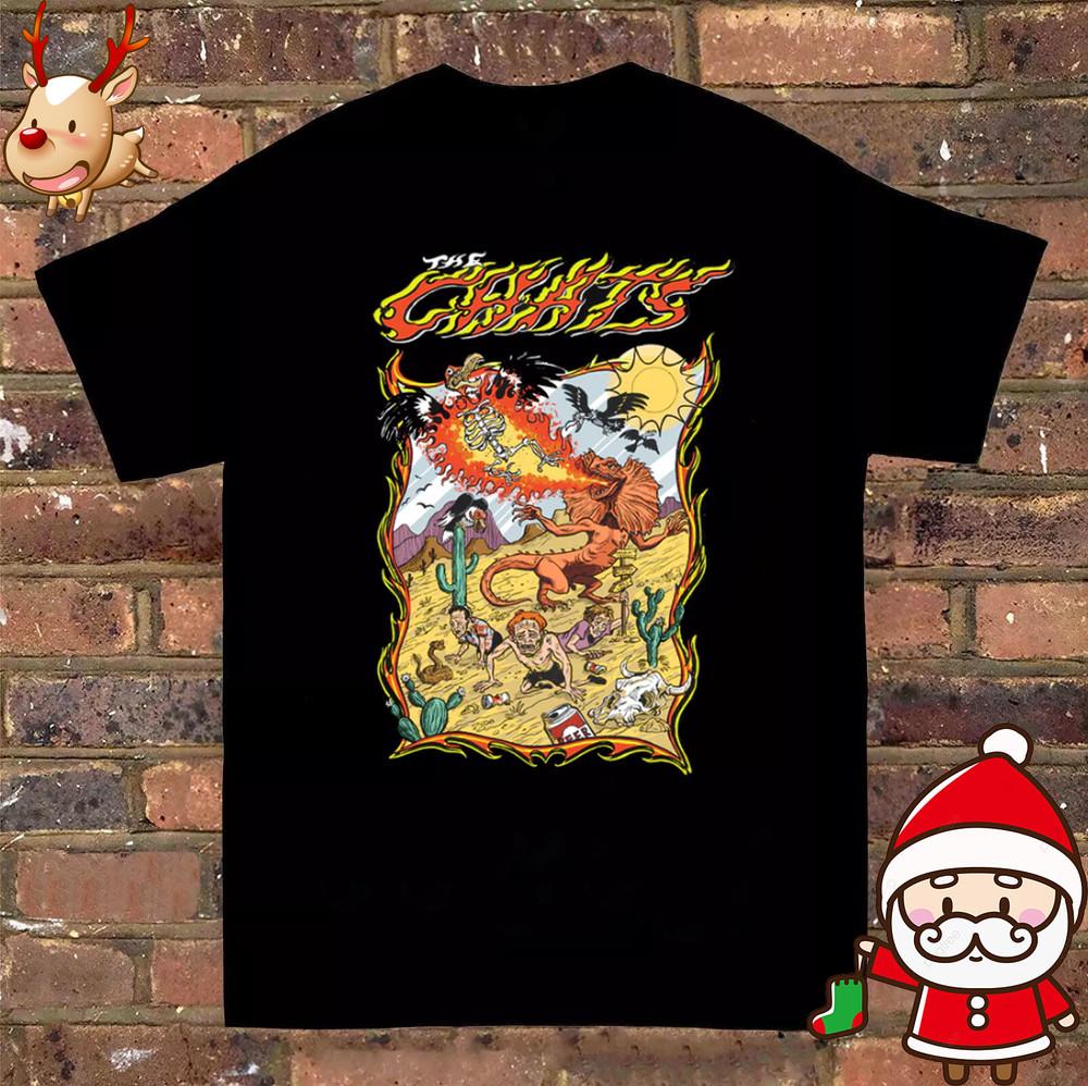 hot THE CHATS band Christmas Black Cotton All Size Shirt Gift Funny Unisex T-Shirt XXXL