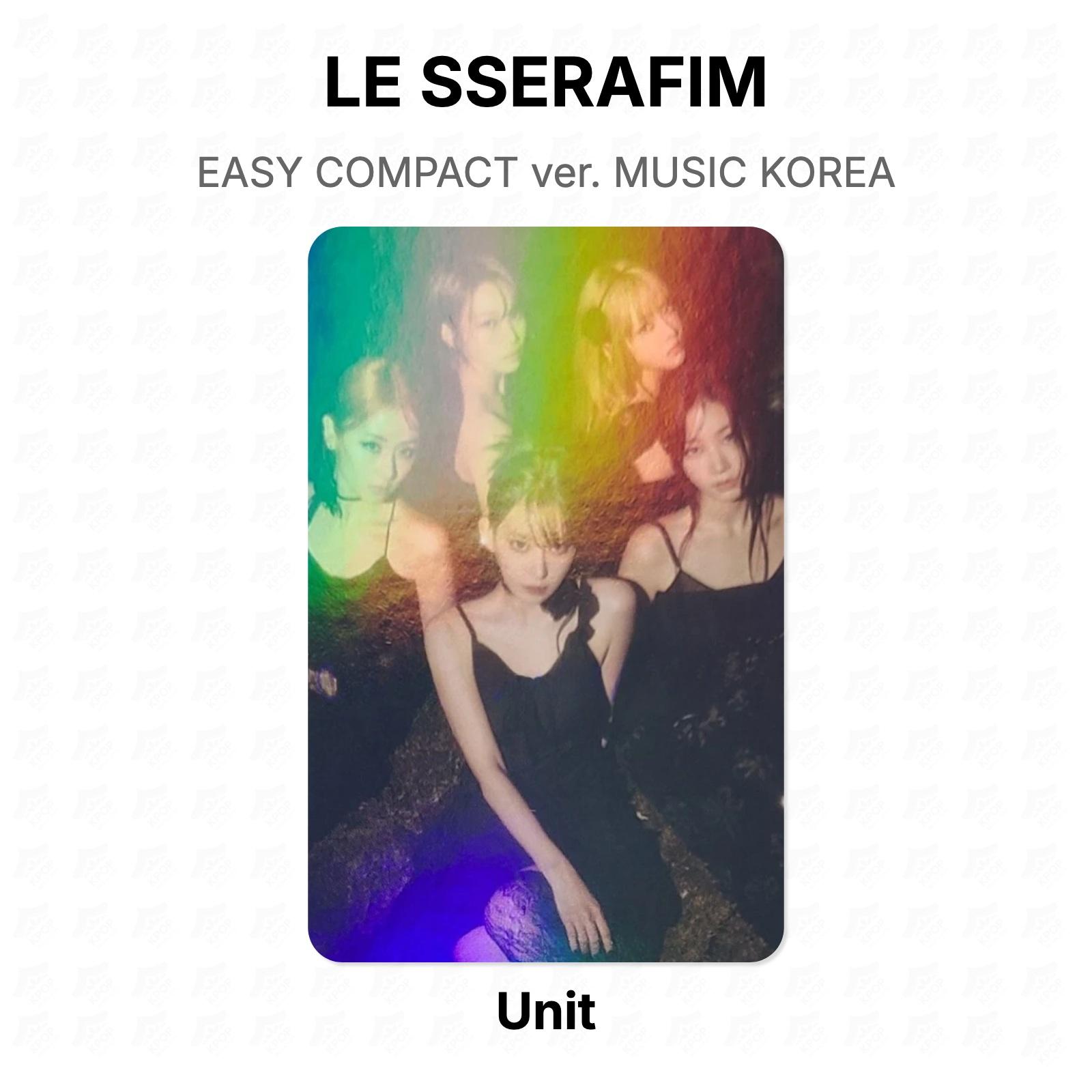 LE SSERAFIM EASY COMPACT ver. MUSIC KOREA Official Photocard Unit