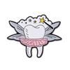 White Teeth Enamel Pin Brooch Badge For Bags Jeans Hoodies Denim Lapel Pin Jewelry Kids Best Party Weddinggift