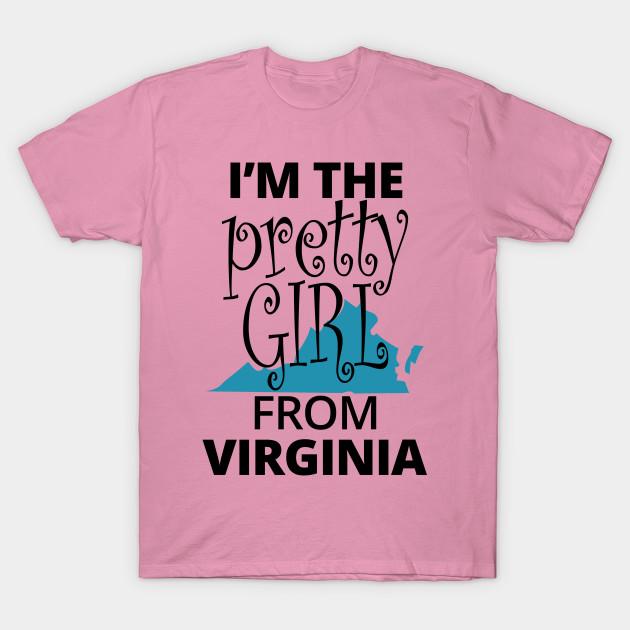 T Shirt Women Im The Pretty Girl From Virginia Harajuku Print Kawaii Tshirt Summer Short Sleeve Female T-Shirt Top Tee
