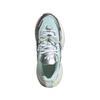 Adidas Originals Ozgaia Fabric Synthetic Leather Soft Comfortable Non-Slip Wear-Resistant Low-Top Dad Shoes Women Sneakers Green Silver JS1661