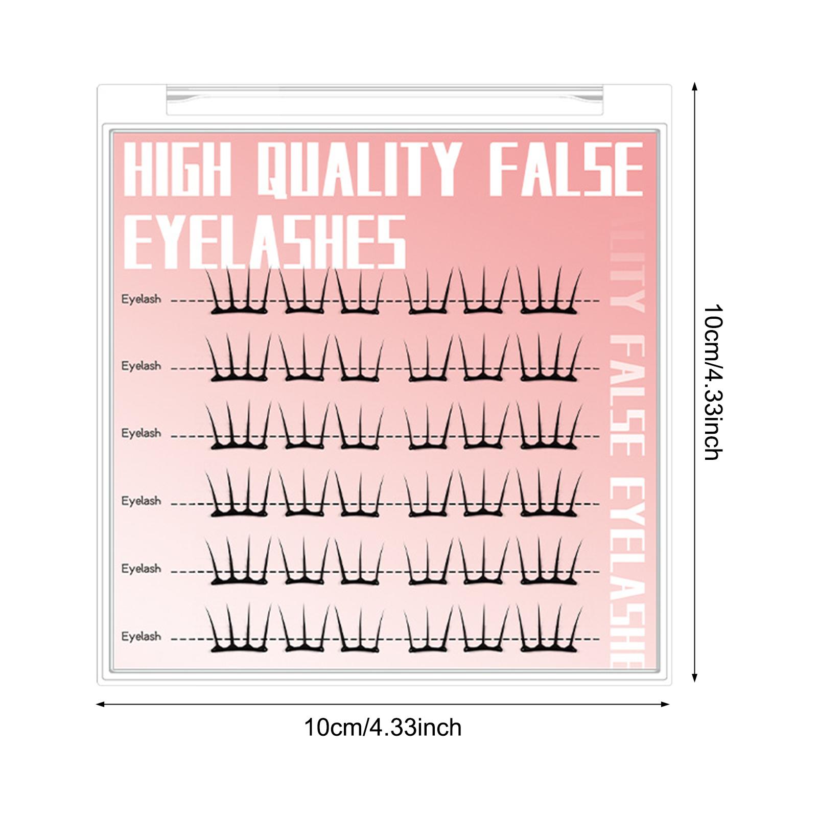 

K-pop Lash Clusters Without Glue Natural & Fluffy, Instant Eye-Enlarging False Eyelashes Extension Women Daily Makeup Tools
