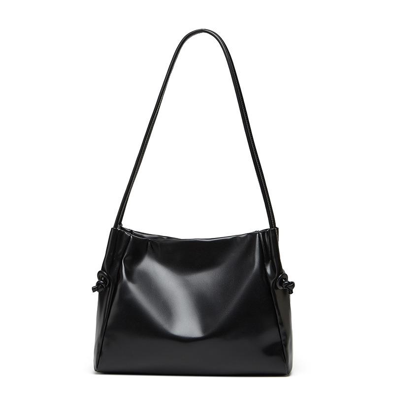 New Large-capacity Student Class Commuter Bag Women's Versatile Texture Shoulder Underarm Bag Fashionable Soft Leather Tote Bag