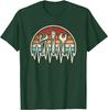 Mechanic Heartbeat Wrench Spanner Retro Sunset Graphic Tee Vintage Auto Repair Short Sleeve T-Shirt