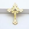 62KD Metal Enamel Crystal Flower Crucifix for Cross Spiritual Religious Jesus Catholic Blessing Hand Holding Faith Gifts Prayer