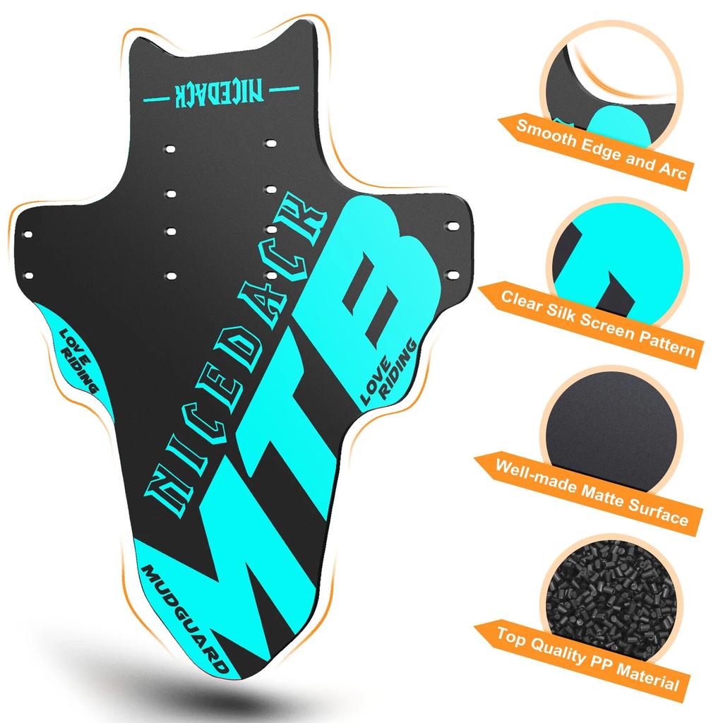 2PCS New 2022 Mud MTB guard Bicycle Mountain Road Bike Fenders Wings Cycling bike front fender cool Bicycle Accessories