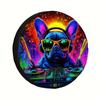 1pc, Spare Tire Covers French Bulldog Machine Washable Polyester,Without Electricity Christmas Gifts Suitable