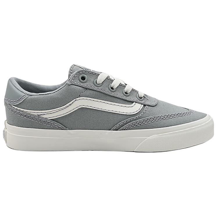 Vans Brooklyn Ls Trendy Versatile Low-Top Skate Shoes Women sneaker Gray VN000D7UTTN