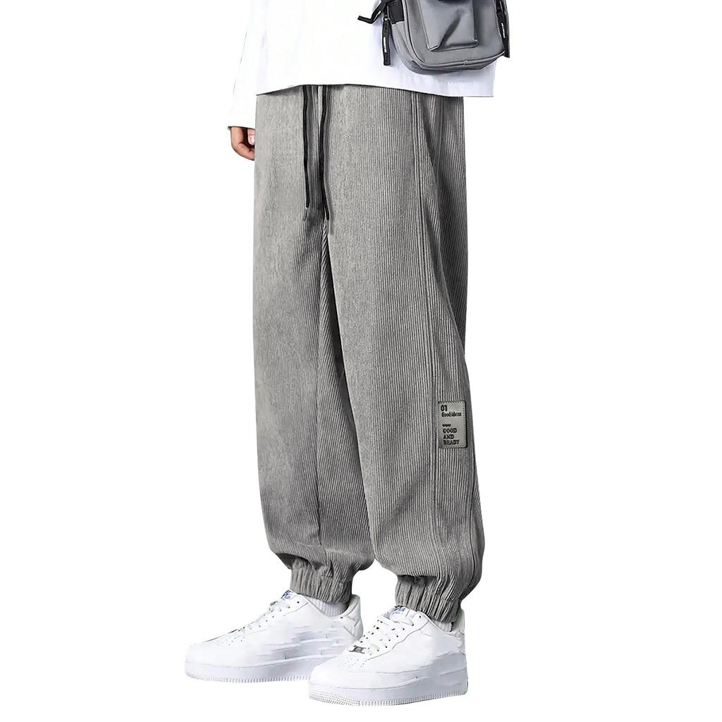 Men's Color Loose-Fitting Sweatpants Men's Casual Fashion Sweatpants