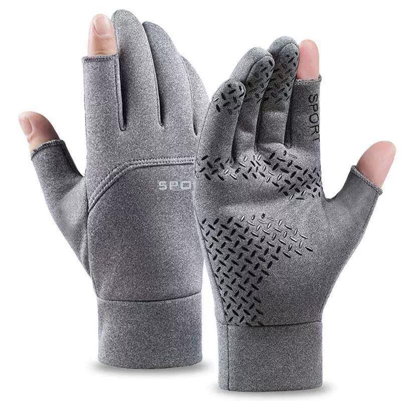Men's Winter Warm Fleece-Lined Gloves for Cycling, Women's Windproof, Waterproof, Anti-Slip, Touch Screen, Electric Driving, Cold Protection