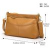 Sac à bandoulière en cuir de vachette pleine fleur pour femme - Sacoche bandoulière pratique pour le quotidien et Grand sac fourre-tout
