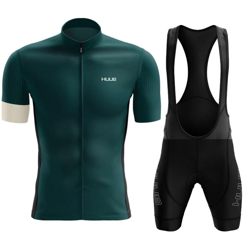 HUUB Conjunto de Maillot de Ciclismo para Hombre Manga Corta Transpirable Secado Rápido Ropa para Bicicleta de Montaña y Carretera