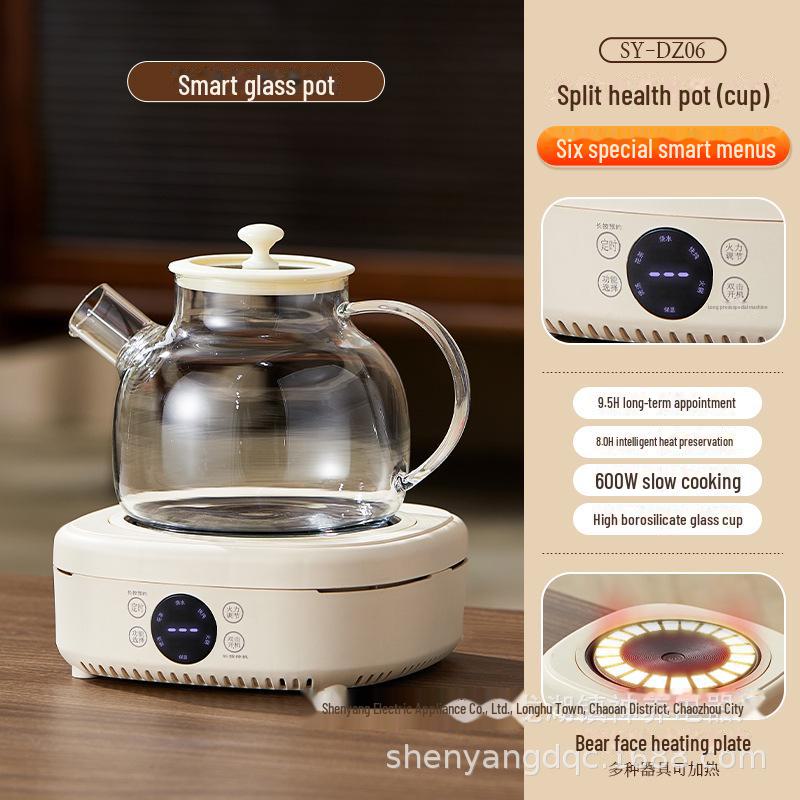 "Smart Indoor Electric Tea Maker: Multifunctional Glass Stove for Tea and Kettle Brewing"