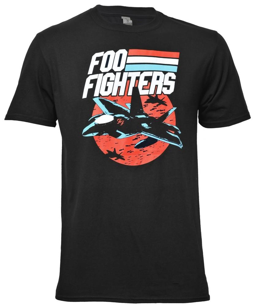 Official Foo Fighters T Shirt Jets Dave Grohl Rock Band Logo Black New S To 2XL M
