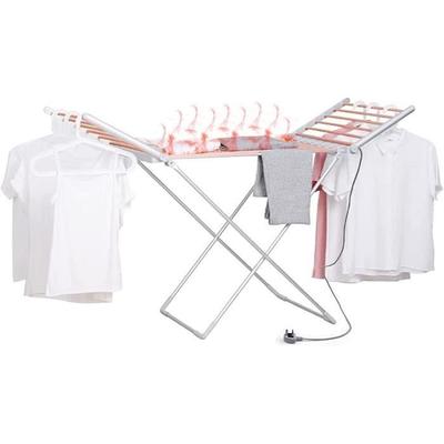 Heated Folding Clothes Rack, Electric Clothes Dryer 230 W with Wings, Indoor Outdoor Towel Dryer, Dryers A588