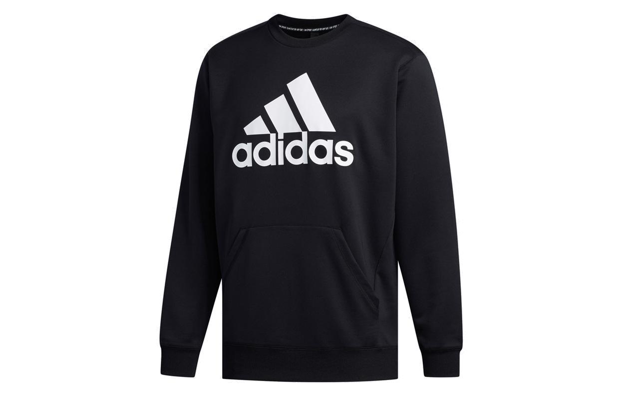 Adidas Sweatshirts Men s Black Crew Neck Moderate Regular FM5341 XXL