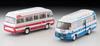 Tomica Limited Vintage Toyota Coaster High Roof Deluxe Car Finished Product 1/64 LV-184b White/Red