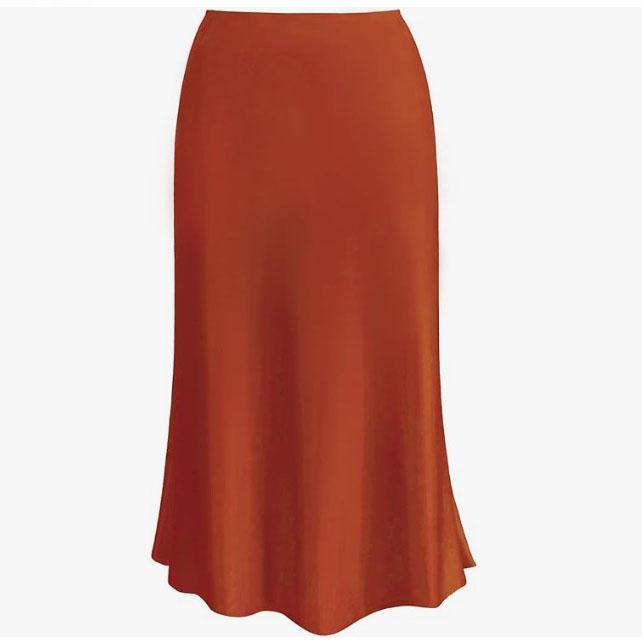 Gonna da Cocktail da Sera da Donna a Vita Alta Primavera ed Estate Gonne Lunghe Pieghettate in Raso Eleganti e di Carattere Gonne Maxi Chic