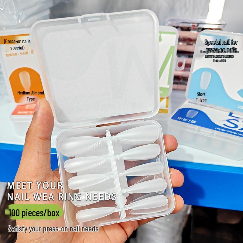 Ultra-Thin Seamless Full Cover Nail Tips - Salon Quality False Nail Patches