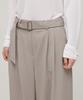 MUSINSA STANDARD WOMAN Women'S Real Wide Belted Slacks [Light Beige]