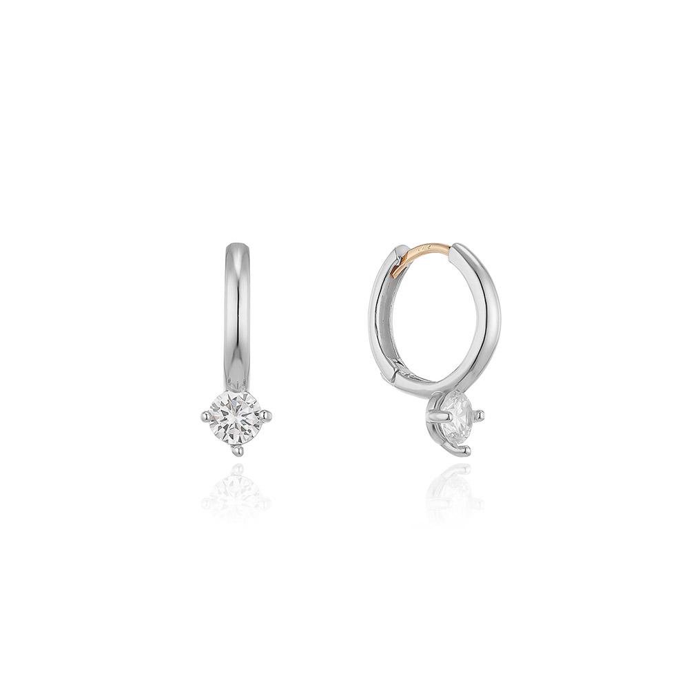 Lloyd [Set] Basic One-Stone One-Touch Earrings & Daily Angled Ear Cuff Lofn1010X