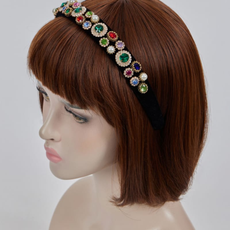 LALA Velvet Pearl Gem Hairband