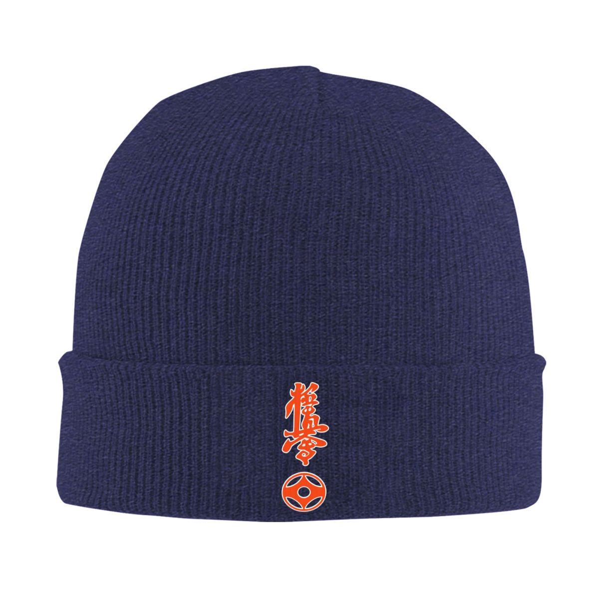 

Kyokushin Karate Kanji Taijutsu Warm Knitted Cap Fashion Bonnet Hat Autumn Winter Outdoor Beanies Hats for Unisex Adult One Size