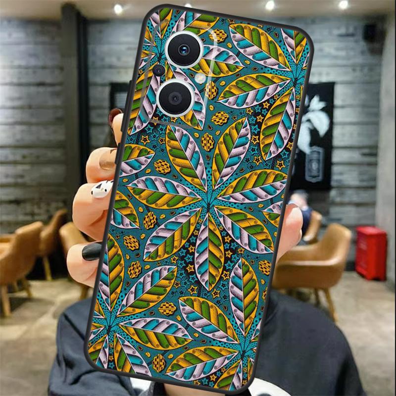 African Style Fabric Print Case For OPPO Reno 11 11F 13 12 F 8T 7 8 10 Pro OPPO Find X8 X6 Pro X3 X5 Lite Cover Coque