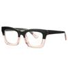 Transparent Gray Square Optical Glasses Prescription Shortsighted Hyperopia Progressive Eyewear