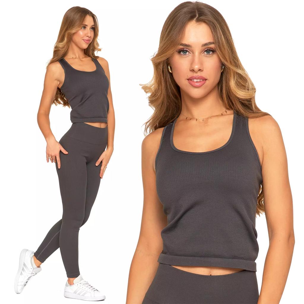 Women's Sleeveless Top T-Shirt Graphite Shirt MORAJ L/XL GRAPHITE