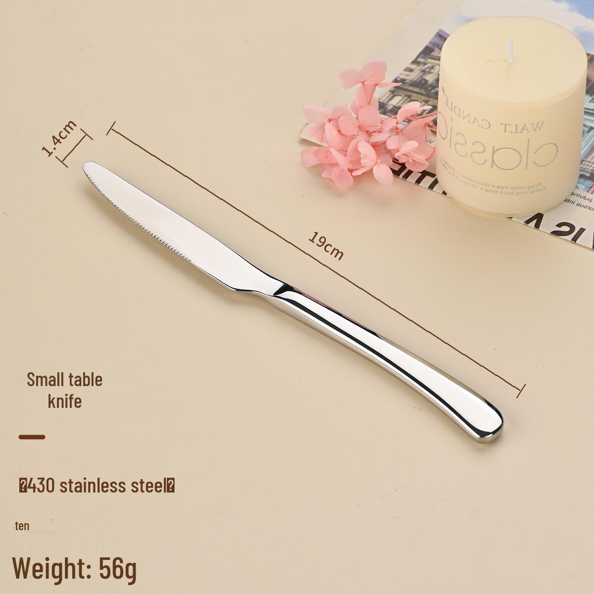 

Набор столовых приборов премиум-класса из нержавеющей стали 304: Нож, вилка и ложка для стейков - Идеально для ресторанов и отелей