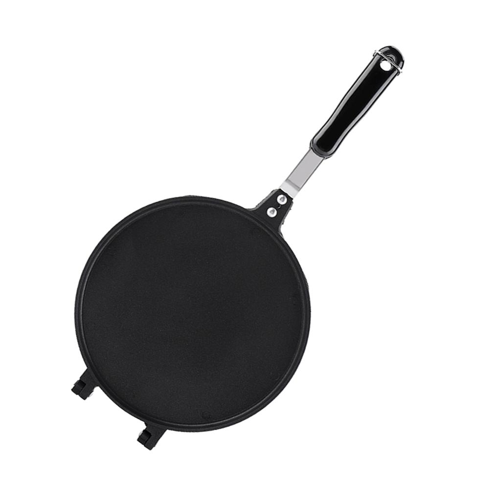 Waffle Iron Egg Roll Maker Pan Shape Aluminum Alloy Waffle Iron Maker with Ht Insulation Handle for Home, Kitchen, Restaurant