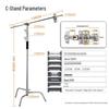 Jundingying 3.3m Heavy-Duty Light Stand with Casters